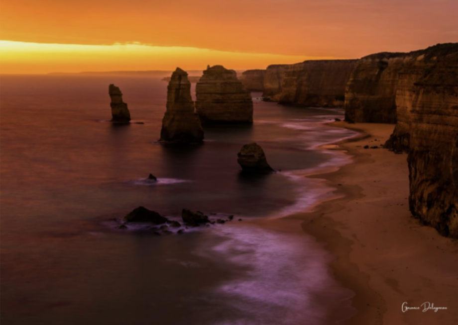 Sunset photo of the 12 Apostles