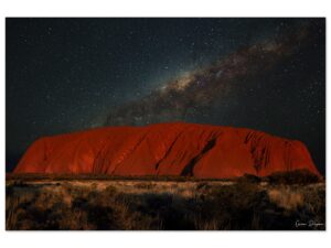 Uluru under the stars