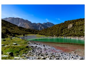 Colourful lake